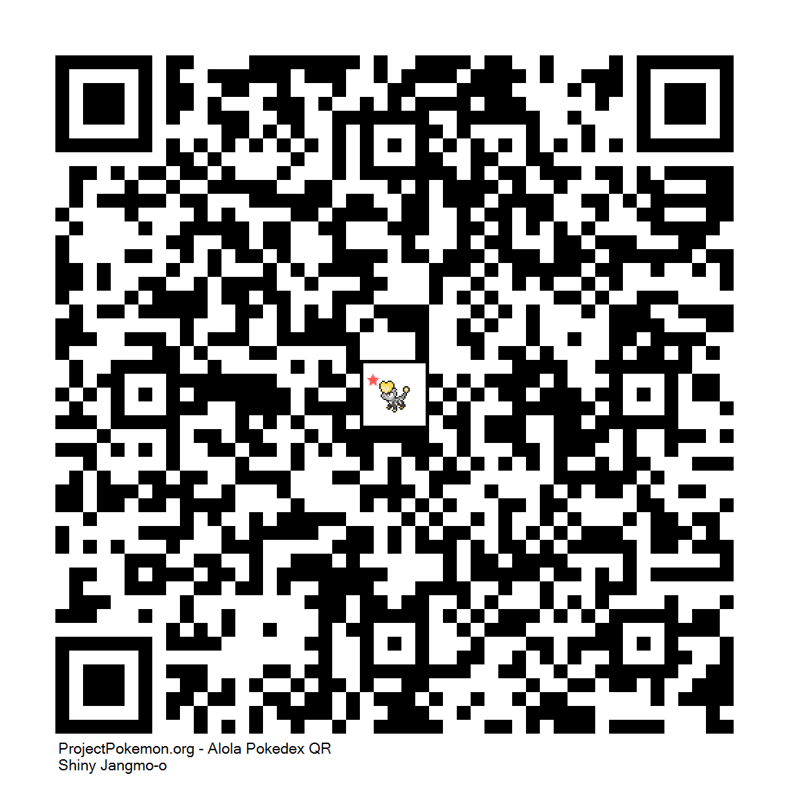 Cdigo QR de Jangmo-o variocolor